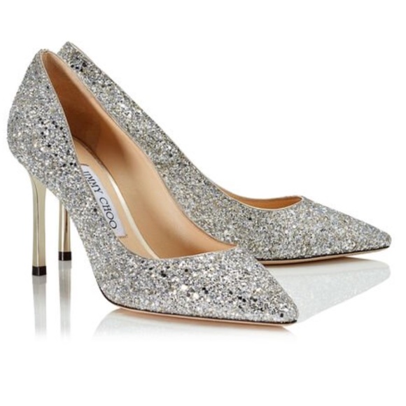 Jimmy Choo Shoes - **SOLD** NWT Jimmy Choo Romy 85 Glitter Pumps Size